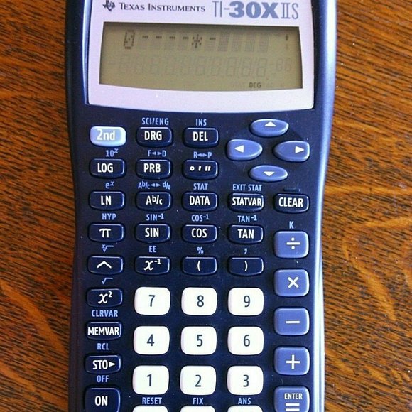 Calculator Solar Texas Instruments Math Scientific 2-Line TI-30X IIS Black Desk - Picture 5 of 16